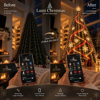 LumiChristmas™ Smart LED Tree Lights