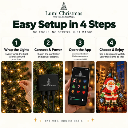 LumiChristmas™ Smart LED Tree Lights
